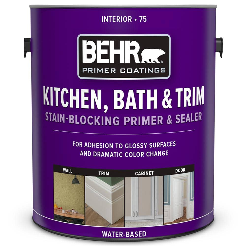 UPC 082474075012 product image for 1 Gal. White Acrylic Interior Kitchen, Bath, and Trim Stain-Blocking Primer and  | upcitemdb.com