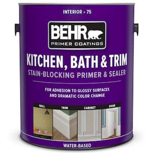 1 Gal. White Acrylic Interior Kitchen, Bath, and Trim Stain-Blocking Primer and Sealer