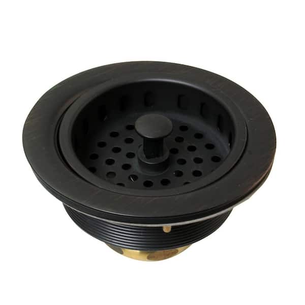 Westbrass 3-1/2 in. Post Basket Strainer in Antique Bronze