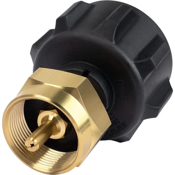 Propane Refill Adapter, Propane Grill, Solid Brass Connector B01N3CWU1E The Home Depot