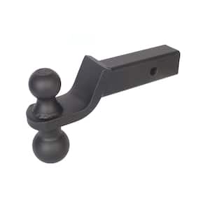 Blackout 2 in. Ball 7500 lbs. Capacity Class III Ball Hitch Reversible (2 in. Plus 2-5/16 in.) Black Powder Coat