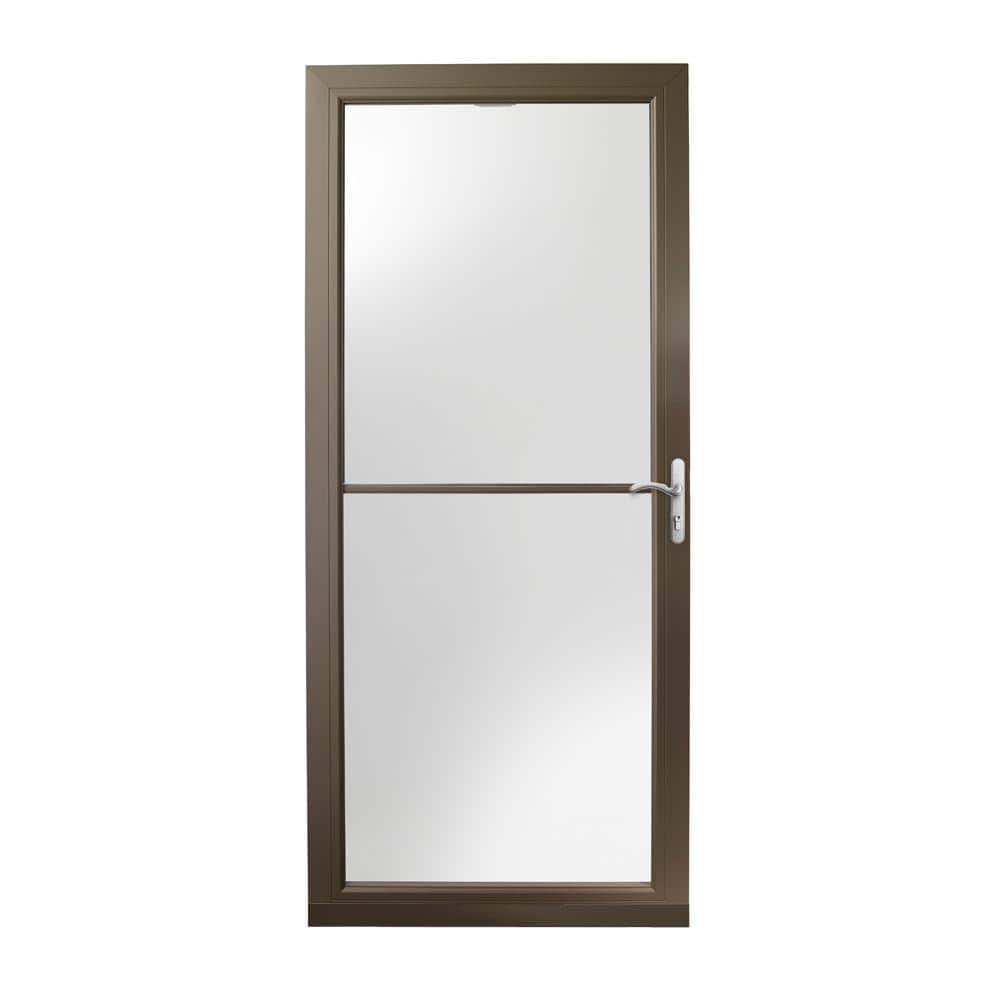 3000 Series 36 in. x 80 in. Terratone Right-Hand Retractable Aluminum Storm