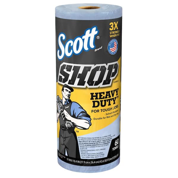 Scott Cleaning Wipes Heavy-Duty Blue Shop Towel