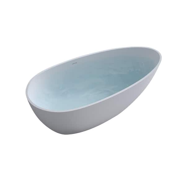 ANGELES HOME 59 in. x 30.7 in. Stone Resin Solid Surface
