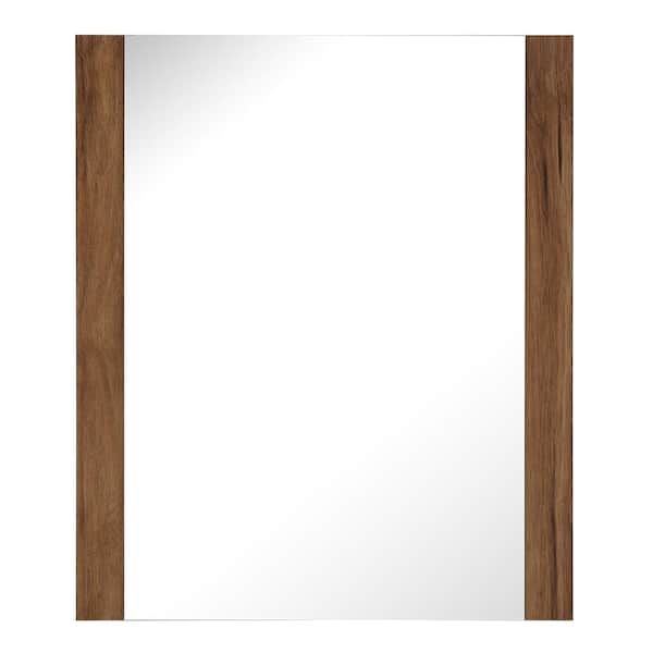 Home Decorators Collection 20 in. W x 24 in. H Rectangular Wood Framed Wall Bathroom Vanity Mirror in Caramel Mist