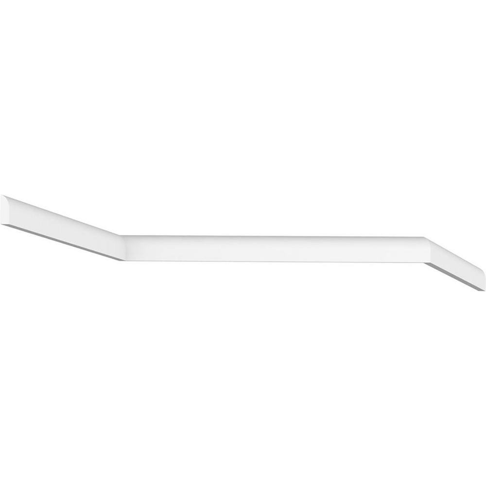 White PVC Shoe Moulding 3/4" x 3/8" x 96"