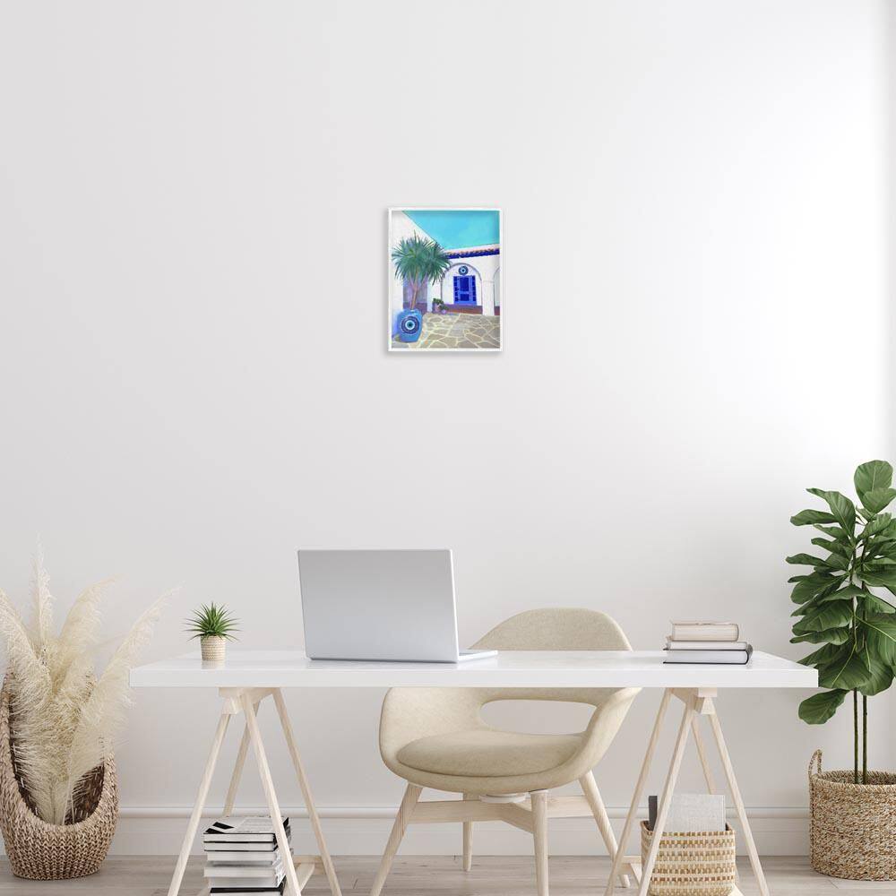 Tranquil Tropical Villa by Matthew Piotrowicz White Framed Architecture Giclee Art Print 14 in. x 11 in. price history on PriceWatchPro