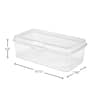 Sterilite 2.0 Gal. Plastic FlipTop Latching Storage Box Container, Clear  (30-Pack) 30 x 18058606 - The Home Depot