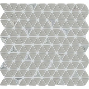 Starcastle Supernova 12 in. x 11 in. Glass Triangle Mosaic Tile (11.77 sq. ft./Case)