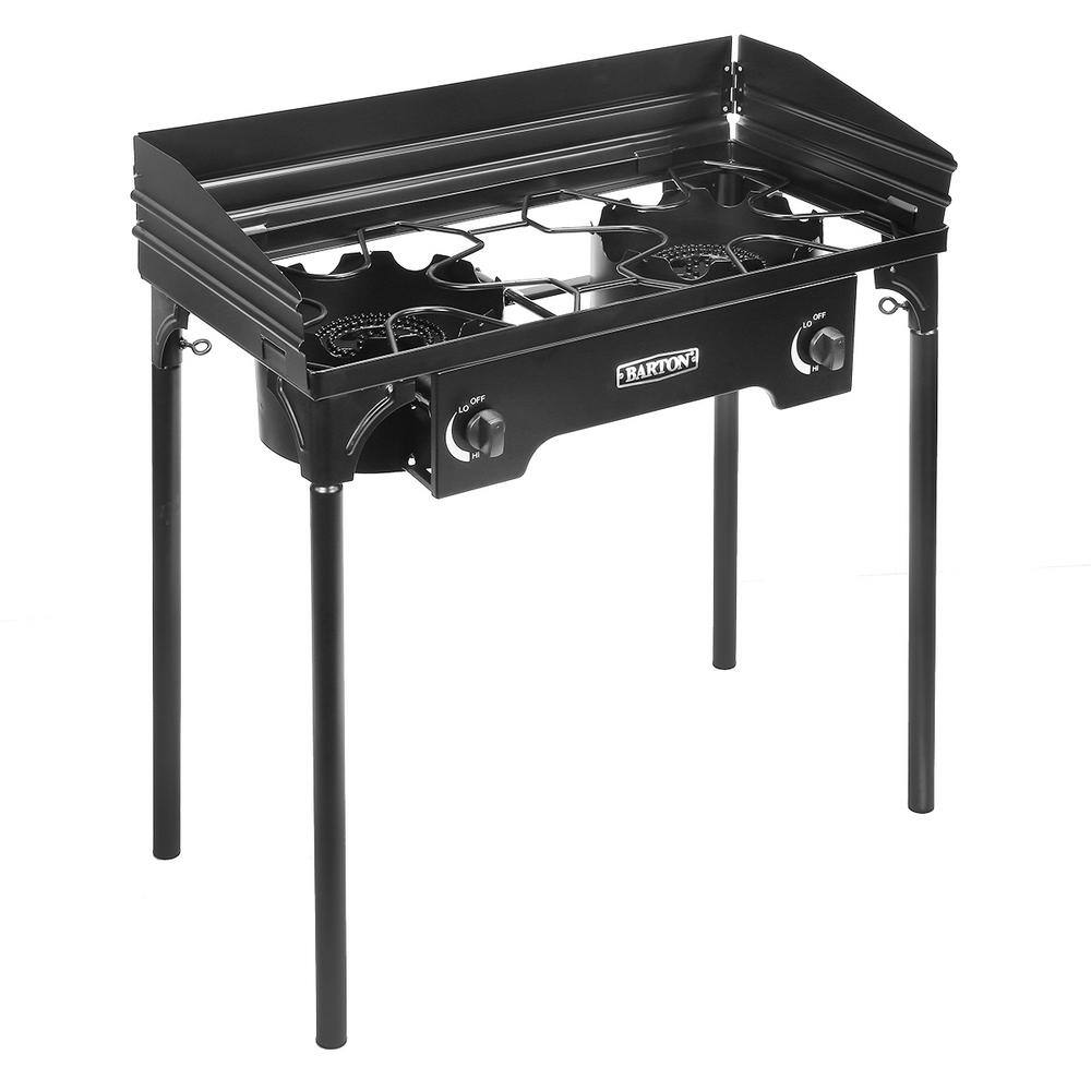 Barton Outdoor High Pressure Stove 2 Burner Propane Gas Regulator