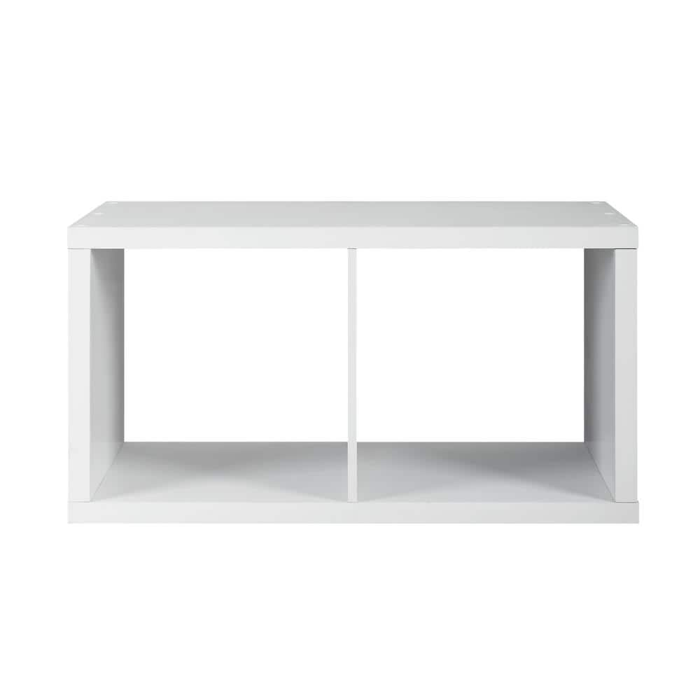 Dillon White 2-Cubby Horizontal or Vertical Storage Cabinet -  Linon Home Decor, THD02653