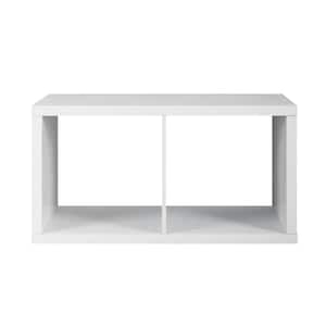 Dillon White 2-Cubby Horizontal or Vertical Storage Cabinet