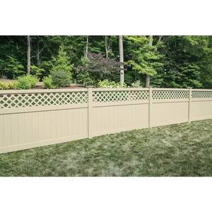 Anderson 5 ft. H x 8 ft. W Sand Vinyl Privacy Fence Panel (Unassembled)