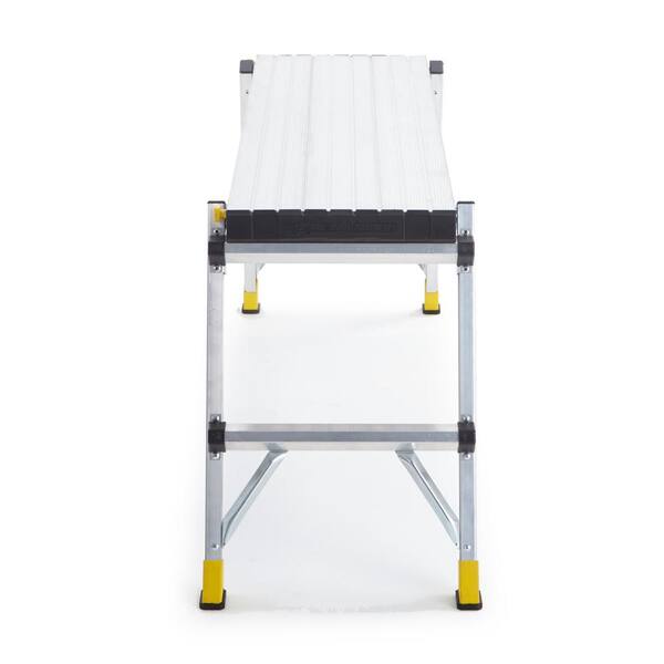 Gorilla Ladders - 47 in. x 12 in. x 20 in. Aluminum Slim-Fold Work Platform with 250 lb. Load Capacity