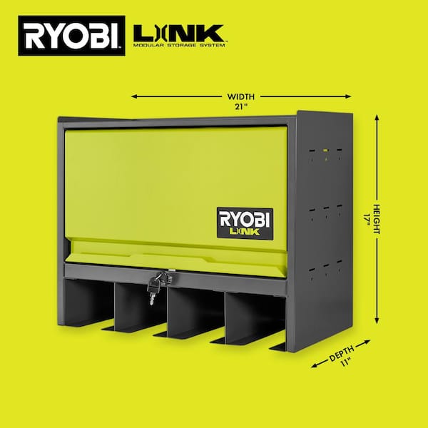 RYOBI LINK Lockable Tool Organizer Cabinet with LINK Accessory