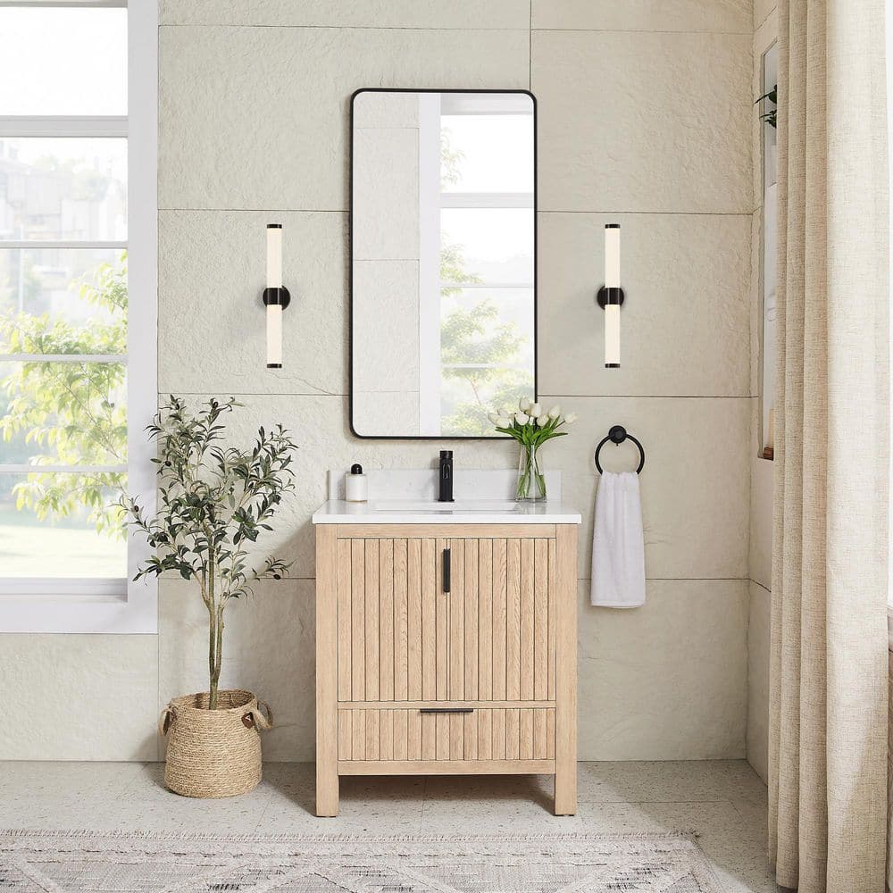 ROSWELL Shenzhen 30 in. W x 22 in. D x 34 in. H Single Bath Vanity