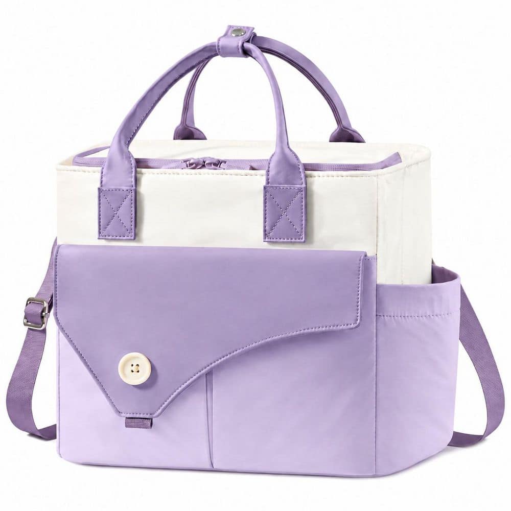 Purple Large Insulated Leakproof Lunch Bag with Strap, Wide Opening, 40oz Cup Holder, 13L price history on PriceWatchPro