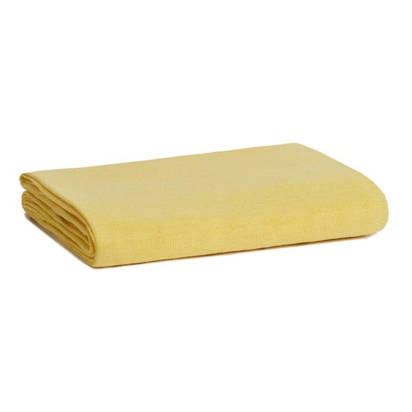 Gauze 60 in. x 102 in. Sunshine Solid 100% Cotton Tablecloth