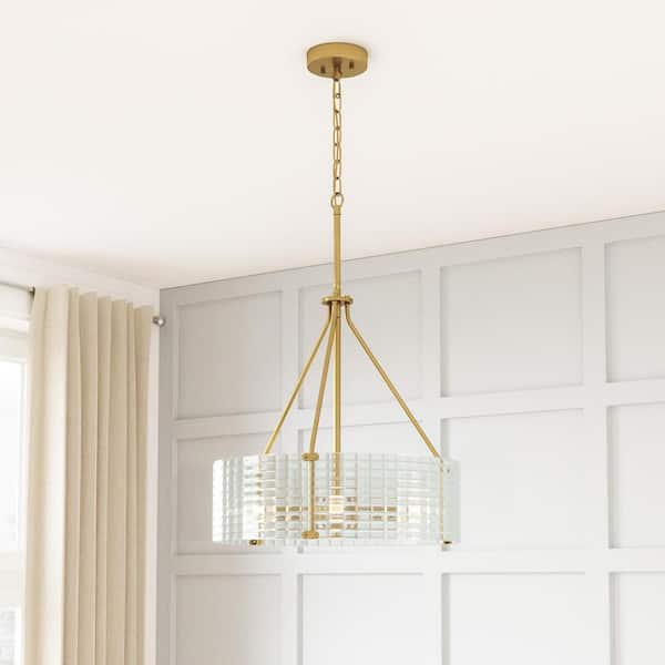 Westlyn 4-Light Brushed Brass Chandelier