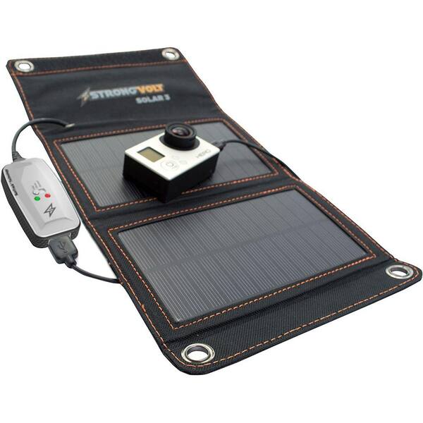 StrongVolt 3-Watt Folding Solar Battery Charger with SunTrack Technology
