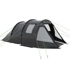 4-Person Waterproof Cabin Tent with Room Division