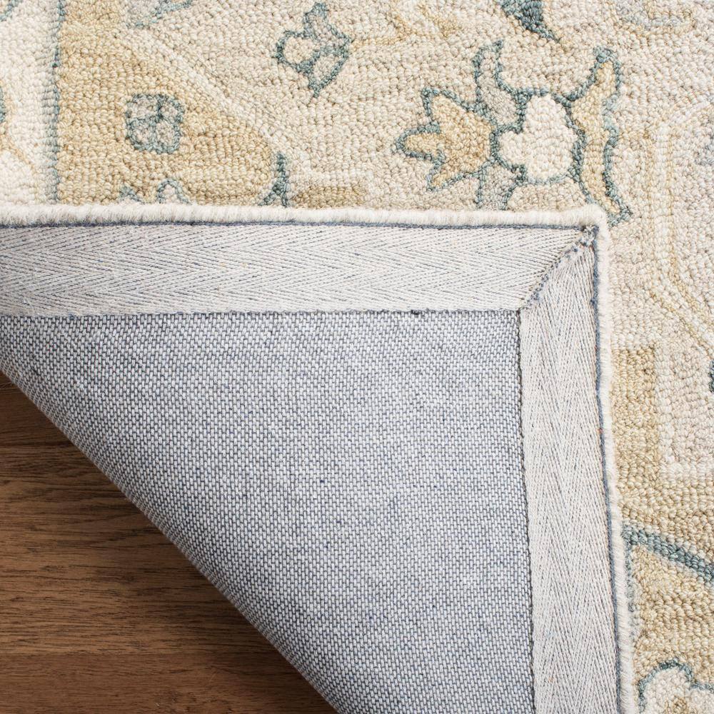 Beige Ivory Handmade Wool Medallion Area Rug 3' x 5'