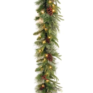 9 ft. Colonial Garland with Clear Lights