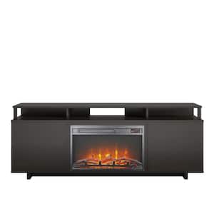 Scepter 59.41 in. Freestanding Electric Fireplace TV Stand in Espresso Fits TV's upto 65 in.