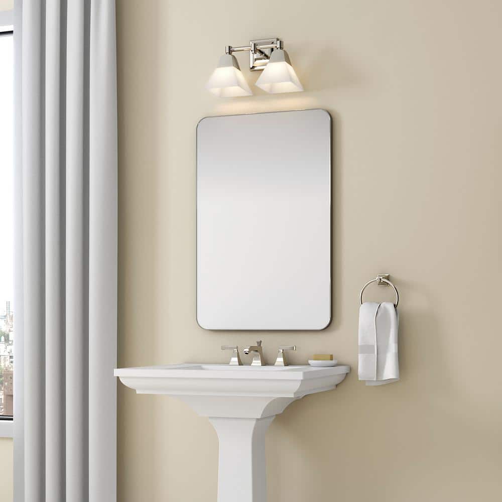Memoirs Crown Molding Inspired Polished Nickel 2-Light Sconce