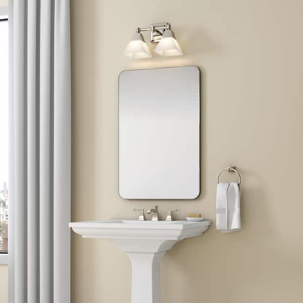 Memoirs 2-Light Polished Nickel Sconce