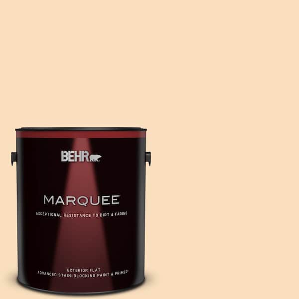 BEHR MARQUEE 1 gal. #M240-2 Pinch of Pearl Flat Exterior Paint & Primer
