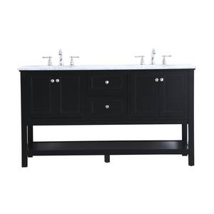 Timeless Home 72 in. W x 22 in. D x 33.75 in. H Double Bathroom Vanity ...