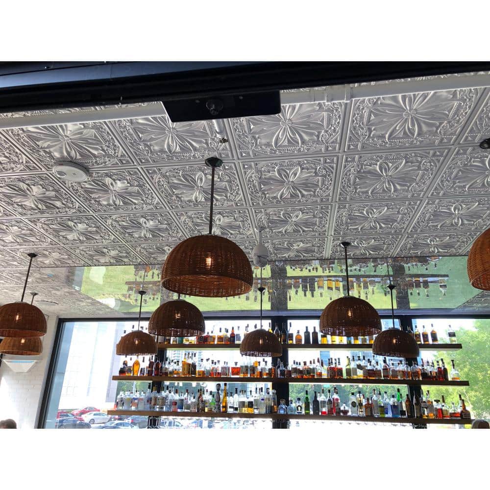 Milan 2' x 2' Antique Taupe PVC Ceiling Tiles
