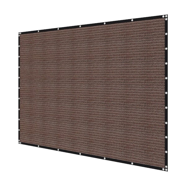90% Sun Shade Cloth, 10x12 ft. Pergola Shade Cover, Stainless Steel Grommets, Sun Shades Canopy Privacy Screen, Brown