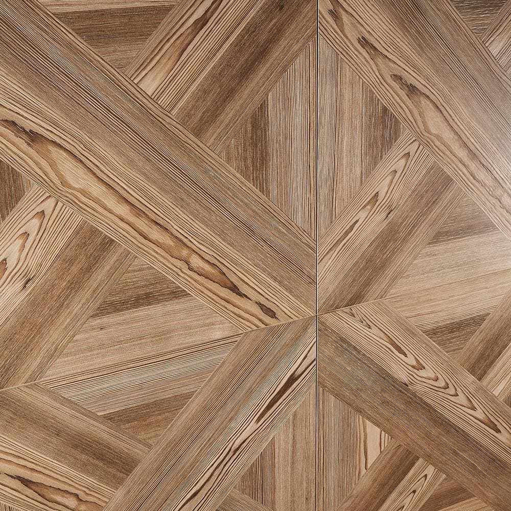 Evergreen 24" x 24" Brown Matte Porcelain Wood Look Tile