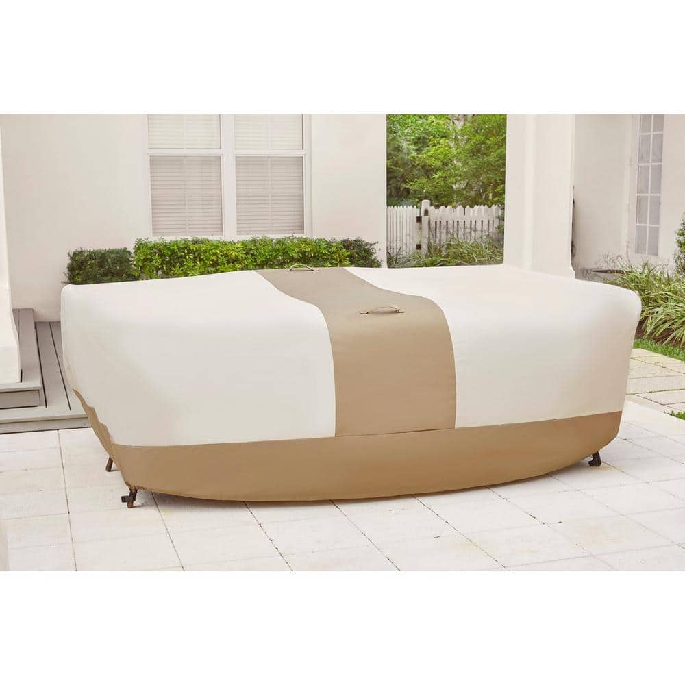 Hampton Bay Chat Set Outdoor Patio Cover 136731-C The Home Depot