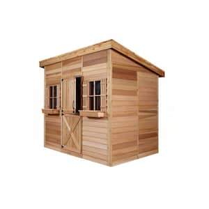 Studio 12 ft. W x 6 ft. D Wood Shed with Lean To Roof (72 sq. ft.)