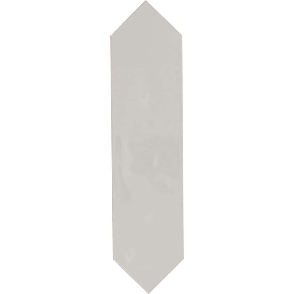 LuxeCraft Desert Gray Glossy 6 in. x 3 in. Glazed Ceramic Picket Wall Sample Tile price history on PriceWatchPro