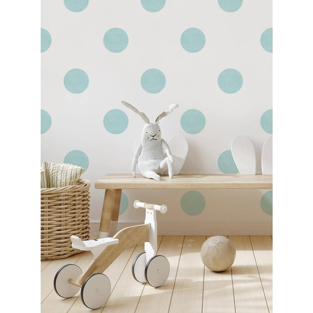 Textured Dots Mint Vinyl Wall Sticker, 6 in.