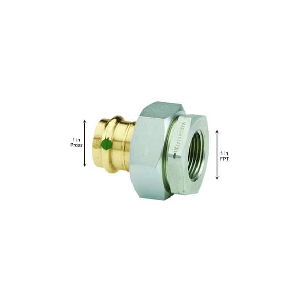 ProPress 1 in. Press x 1 in. FPT Zero-Lead Bronze Di-Electric Union