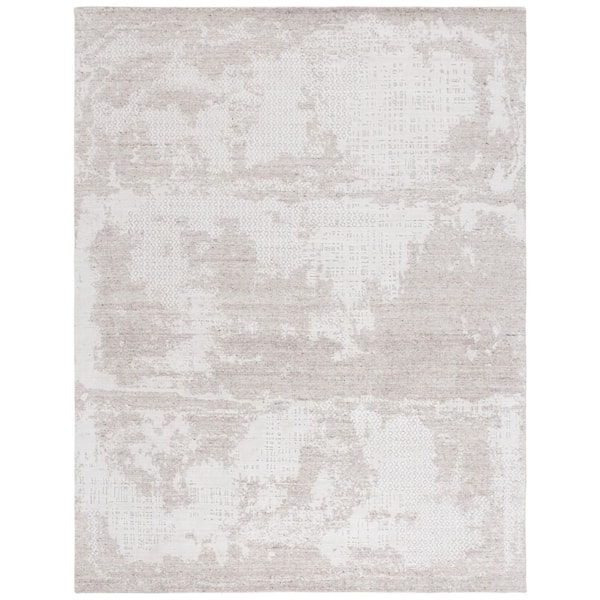 Mirage 8 ft. x 10 ft. Gray/Ivory Distressed Diamond Area Rug