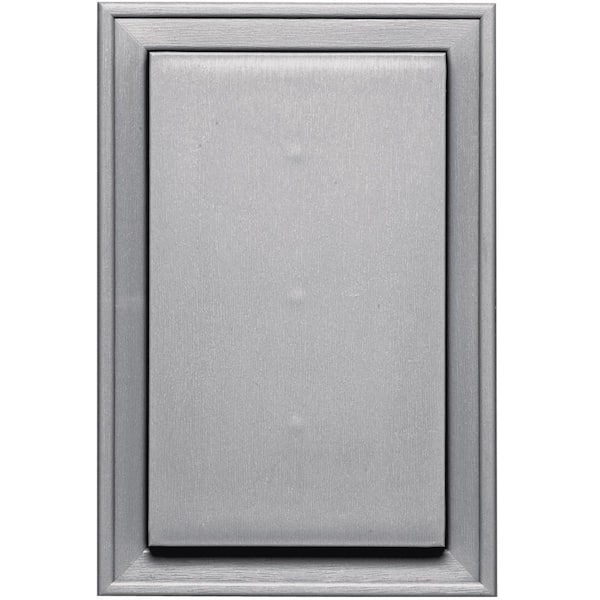 Builders Edge 8.125 in. x 12 in. #016 Gray Jumbo Mounting Block