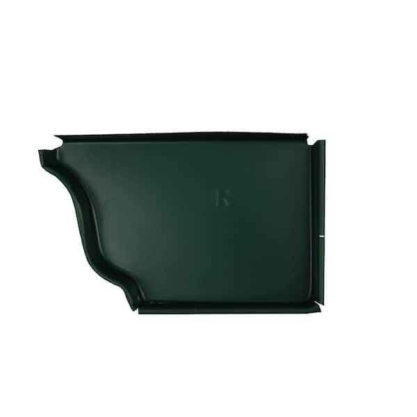 Amerimax Home Products 5 in. Grecian Green Aluminum K-Style Right End Cap Special Order