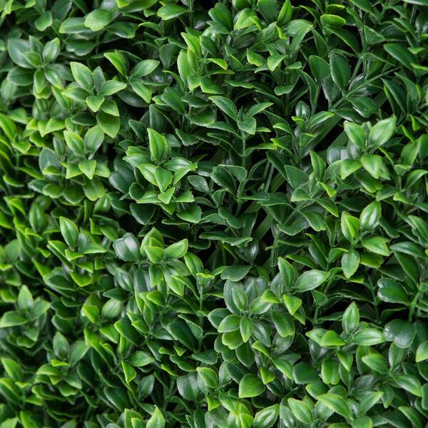 Vigoro 40 in. H x 40 in. W Green Artificial Jasmine Leaf Panel