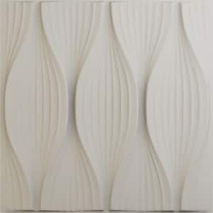 19 5/8 in. x 19 5/8 in. Willow EnduraWall Decorative 3D Wall Panel, Satin Blossom White (Covers 2.67 Sq. Ft.)