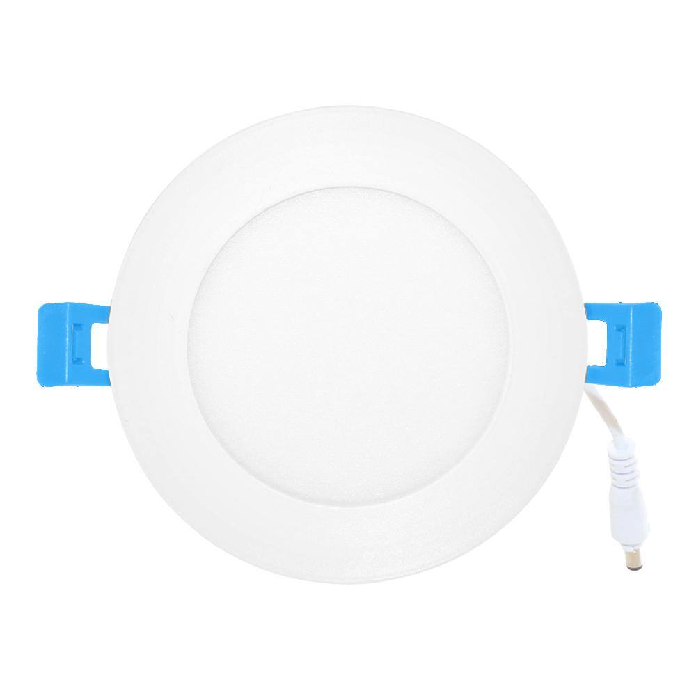 White Aluminum 4-inch Slim LED Downlight