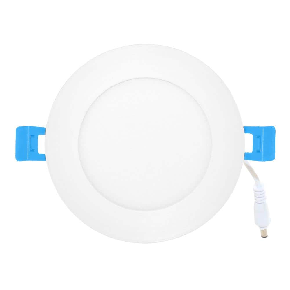 Ultra-Slim White Aluminum 6" LED Recessed Downlight Kit