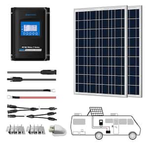 200-Watt Polycrystalline OffGrid Solar Power Kit with 2 x 100-Watt Solar Panel, 30 Amp MPPT Charge Controller