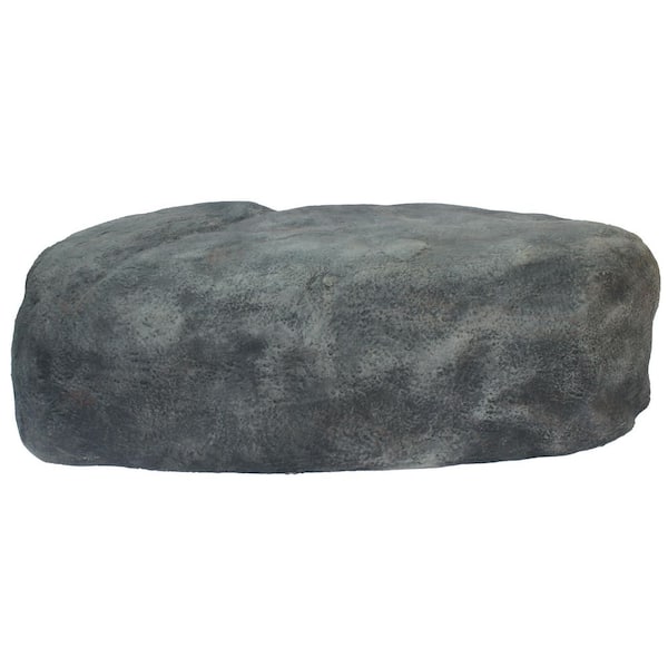 Huge Outdoor Weather Resistant Faux Stone Realistic Sandstone Rock Lightweight Boulder Utility Cover, Sheredian