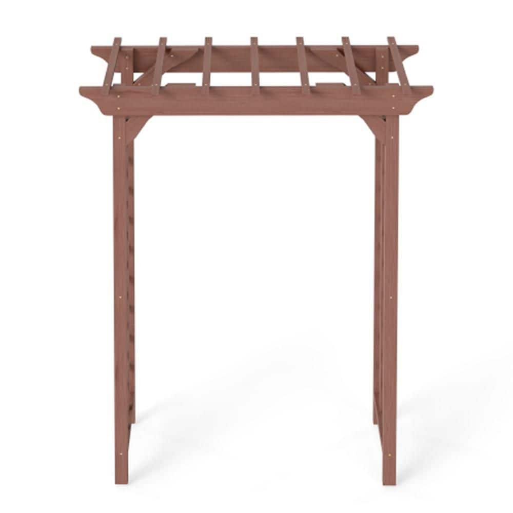 85.5 in. Elegant Wooden Arbor & Wedding Arch for Ceremonies, Garden Trellis, Christmas Pergola price history on PriceWatchPro